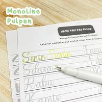 Gambar Paket Belajar Hand Lettering Kit Calligraphy Practice Worksheet Brush Pen - paket LW dari smaghfirohstudy undefined 5 Tokopedia