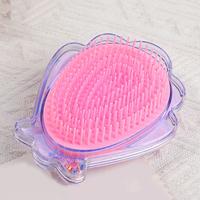 Gambar Shiny Shell Hair Brush Magic Mermaid Shell Anti-Static Comb Travel Mini Portable Hairbrush Children's styling tools - 1pc Random Color dari DENISEEE MANDSA undefined 4 Tokopedia