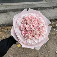 Gambar YONA ROUND BOUQUET/korean buket/bucket bunga segar/fresh flower surabaya/buket bunga mawar/bouquet - Putih dari Shinny florist undefined 1 Tokopedia