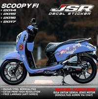Gambar COD, DECAL STICKER MOTOR SCOOPY FI  2014-2017 , SKOTLET VARIASI FULL BODY SCOOPY FI MOTIF BUNGA SAKURA Motorcycle - 1, GLOSSY dari JSR STICKER undefined 4 Tokopedia