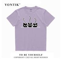 Gambar Kaos Baju Distro Murah Motif " 3 SMALL CATS" Original Premium Tebal Unisex Katun 24S Cewe Cowo Pasangan Nyaman Atasan Keren Simple High Oblong Panjang Lembut Wanita Cewek Polos Pendek Pria - Hitam, M dari Cotton Apparel By KL undefined 3 Tokopedia