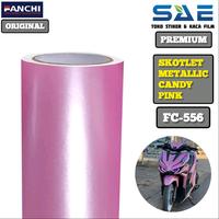 Gambar Sticker Skotlet Pink Metalik Candy Glossy Merek Fanchi Berperekat Premium Original Stiker Motorcycle - FC-556, 50cm x 25cm dari SAE STICKER_NEW undefined 3 Tokopedia