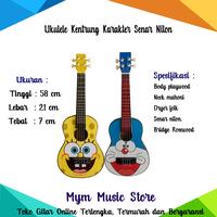 Gambar Ukulele Karakter Spongebob dan Doraemon Senar 4 Bonus Lengkap - DORAEMON, PAKET B dari Mym Music Store undefined 2 Tokopedia
