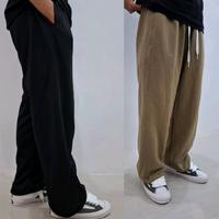 Gambar TIABIE Celana Panjang Baggy Lurus Berkaki Lebar dengan Saku Resleting - Bahan Cotton Fleece Modis Dan Trendy Casual Wanita Santai Nyaman Ankle - Hitam, All Size dari TIABIE undefined 1 Tokopedia