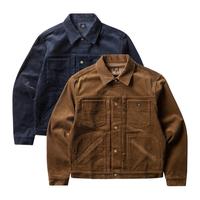 Gambar Sai - Gracia Outer Overshirt Corduroy Work Jacket Boxy Corduroy - Navy, S dari SAI.CO undefined 1 Tokopedia