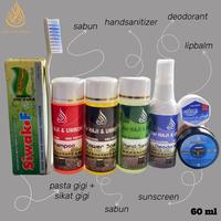 Gambar Set Perlengkapan Mandi Haji Umroh An Nadzhiif 60 ML Paketan Sabun Mandi Travel Sabun Non Parfum Non Alkohol dari Abu Sulthan Apparel undefined 1 Tokopedia