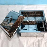 Gambar dandang bakso malang/pentol skat5 lubang pinggir bahan stainless uk35x35x20cm - dus+bubble wap, 0,3 dari KIW JAYA_NEW undefined 1 Tokopedia