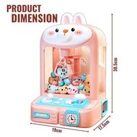 Gambar BRAAD Large Household Electric Claw Machine Pink Bunny Theme Parent-Child Interactive Gumball Machine with Dolls & Toy Capsules USB Charging Cable Included - Bear Claw Machine :10 Dolls +10 Gacha+Box dari Toy-MayTK undefined 5 Tokopedia