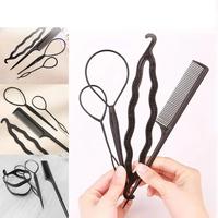 Gambar ACC89 Alat Styling Rambut / ￼Sisir Rambut Aksesoris Penjepit Sanggul Konde Set Alat Styling Hias Rambut Wanita Isi 4pcs dari ERIKAWAI SHOP undefined 2 Tokopedia