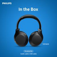 Gambar Philips TAPH802 Black Wireless Bluetooth Headphones / TAPH 802 Black dari Philips Audio undefined 5 Tokopedia