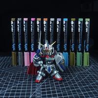Gambar Soft tipped marker acrylic metallic color - gundam marker - metallic blue dari RVS Hobby System undefined 4 Tokopedia