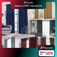 Gambar Gorden Blackout Polos Premium RA10 6 Gelombang 12 Ring Gorden Jendela Minimalis Gorden Pintu Kamar Bonus Tali dan Pengait Senada Glossy tirai tidak tembus pandang gorden  kamar gorden  embos - SILVER, 1 Lembar Free Tali dan Pengait dari Lestari Gorden Lampung_NEW undefined 1 Tokopedia