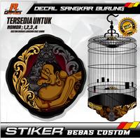 Gambar Decal Sangkar Burung Murai Stiker Wayang Arjuna Semar Custom Motif Anti Air Daya Rekat Kuat Elastis Untuk Semua Jenis Sangkar Burung - murai arjuna, no.1 (Diameter 60cm) dari orphict-art undefined 3 Tokopedia