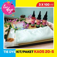 Gambar Tie Dye Kit Dewasa Kaos 20s + Pewarna 100/250 ml - KAOS + 3 PEWARNA 100 ML, S dari TieDye_NEW undefined 1 Tokopedia