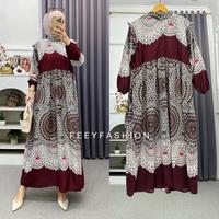 Gambar MAUDY dress by Feey Fashion.id busui friendly//GAMIS MEWAH MOTIF TERBARU//Rayon diamond Etnik Lembut Motif kekinian - DAUN BROWN dari Feey.Fashion.id undefined 2 Tokopedia