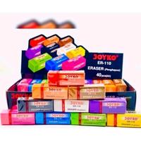 Gambar 1 pak isi 40 penghapus kecil / eraser/warna warni dan hitam / putih joyko dan Agatis ER_110 murah stationery Pensil - warna, 10 dari AIRIN OLSHOP1 undefined 1 Tokopedia