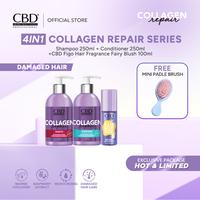 Gambar [BBD] [3IN1] CBD Keratin Pro/Color Shield/Collagen Repair/Bio+ Peptide Complex 250ml + Figo Hair Parfume Love Blooms/Aqua Glow/Fairy Blush 100ml + Free Sisir Mini Paddle Brush - [3IN1] Keratin Pro +  Hair Parfume Aqua Glow dari CBD Professional undefined 4 Tokopedia