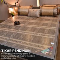 Gambar Tikar Bambu Lipat Premium / Karpet Alas Lantai (3 UKURAN) Mudah Dibersihkan Anti Lembab dan Tahan Lama Ideal untuk Alas Tidur dan Piknik - X2A2/X2B2/X2C2 Elegan Kamar - MOTIF 1, 120x200cm dari Exclusive Mattindo undefined 3 Tokopedia