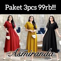 Gambar PAKET USAHA (3Pcs 99rb!!!) Daster Asmiranda Rayon - Daster wanita kekinian Dress Panjang Bumil Busui Karet Rempel Tidur Nyaman Remaja Ibu Menyusui - 3pcs Pilih warna dari MJS outfit undefined 3 Tokopedia
