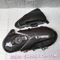 Gambar Paket Cover Carbon Tutup Cvt / Tutup Filter / Tutup Keong Beat New Deluxe / Beat Street / Genio New / Scoopy New 2020-2024 ZORO - Tutup Cvt dari ZORO CARBON OFFICIALL undefined 5 Tokopedia
