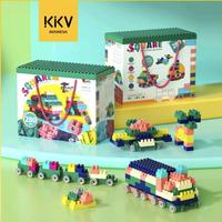 Gambar KKV Yinerle Mainan Balok Susun Anak DIY 280pcs Bahan ABS Kuat Tahan Lama/Set Kado/Mainan Anak/Mainan Balok Toys dari Kaji Loso undefined 1 Tokopedia