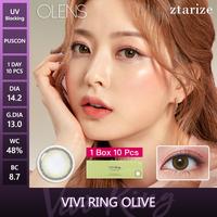 Gambar ztarize - Ready Stock - OLENS 🇰🇷 Vivi Ring Olive 1 Day Daily Soft Contact Lens 1 Box 10P - OLENS x BLACKPINK - Disposable Softlens Natural Lensa Kontak Korea 1 Hari Harian 5 Pasang 10 Pcs Green Hijau - 100% Original - OLENS x NEW JEANS - 0.00, 1 Box 10P (5 Pasang) dari Oraios Collection undefined 2 Tokopedia