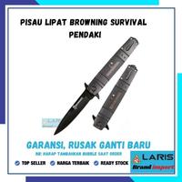 Gambar BROWNING Pisau Lipat Berburu Survival Tactical Knife 22cm - P1534 dari PTGROSIR JERUKNIPIS TERRBARRRU undefined 2 Tokopedia