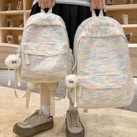 Gambar 【Ready Stock】Tas Sekolah Ins Lucu Wanita Pelangi Tas Bahu Jepang Korea Import Fashion Kuliah Tas Ransel Laptop Volume Tinggi Backpack - Besar Merah Muda dari Rose Time undefined 2 Tokopedia