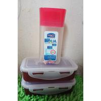 Gambar LOCK AND LOCK Tempat Makan Set isi 3pcs inlude Botol Minum 300ml / Tempat Bekal Sekolah / Bekal Kantor Set dari src shelsa sri mulyani undefined 4 Tokopedia