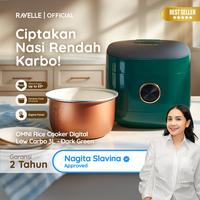 Gambar Ravelle OMNI Rice Cooker Ravelle 1.2 Liter Nasi (3 Liter) - Digital Low Carbo Rice Cooker - Jade dari Ravelle undefined 4 Tokopedia