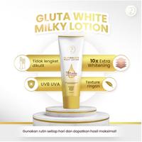 Gambar [COMBO HEMAT] Skinflair Auto Glow up Glutawhite Milky Hand Body Lotion 10% Extra Whitening & Glutathione Body Scrub Lulur Mencerahkan - Lotion+Scrub, Skinflair dari SHENA BEAUTY undefined 3 Tokopedia