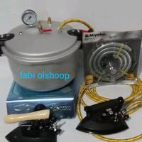 Gambar paket lengkap setrika uap presto maxim 12 liter+steam trap+ kompor selang dan regulator/setrika uap/setrika uap presto/setrika uap presto loundry/setrika uap boiler loundry/setrika uap loundry - tuas geser dari Fabi olshoop undefined 4 Tokopedia