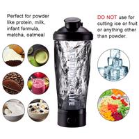 Gambar Electric Protein Shaker Bottle, Usb Rechargeable Blender Bottles, Bpa Free, Tritan Portable Blender Cup, 650Ml - black, 650ml dari wovuge245 undefined 3 Tokopedia