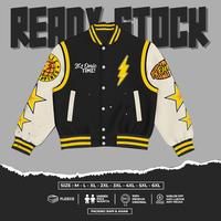 Gambar XPR JAKET ONIC / MLBB VARSITY GAMING / JAKET VARSITY BIG SIZE JUMBO - Hitam, L dari XPRdailyoutfit undefined 4 Tokopedia
