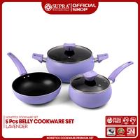Gambar SUPRA Panci Set Anti Lengket 5 Pcs Belly Cookware Series - Turquoise dari Panci Supra undefined 1 Tokopedia