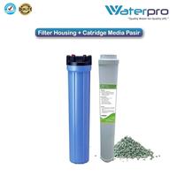 Gambar PAKET 2 TAHAP FILTER UF PVDF DAN CARTRIDGE WHMR 20 INCH (BERKAPUR) - Paket Isi dari Filter Air Waterpro undefined 5 Tokopedia