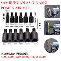 Gambar Sambungan As Dinamo Pompa Air Sanyo jadi Gerinda M10 Adaptor Mandril konektor untuk Pengasah Penggerinda - 5mm dari ARISSAPALA HARDWARE undefined 1 Tokopedia