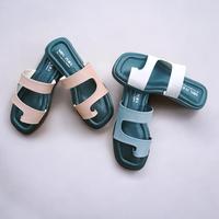 Gambar Mrs. Zura - Zoya Sandal Jepit Platfrom Wanita Slip On Korea Style - Abu, 37 dari Mrs. Zura Store undefined 1 Tokopedia