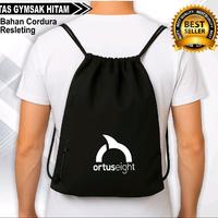 Gambar Tas sepatu futsal sepakbola badminton voli tas serut tas gymsak hitam polos - Spec dari nadasport_NEW undefined 2 Tokopedia