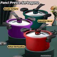 Gambar ￼Panci Presto Teflon Pressure Cooker Pot Anti Lengket Panci Presto 3.5 Liter Serbaguna Panda99 - Ungu dari Pauziah sipah undefined 1 Tokopedia
