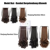 Gambar Ikat Rambut Palsu Model Lurus & Gelombang ala Wanita Korea - Medium & Panjang - Ekor Kuda - Tersedia Warna Hitam  Coklat Tua  Coklat Muda - HT - BR - O dari TASBITHA ZALFA SABILA undefined 2 Tokopedia