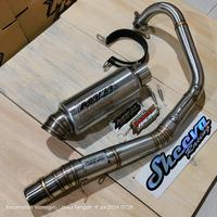Gambar KNALPOT RACING  MX KING 150 MAFIA RACING MODEL UNDERBONE KOLONG FULLSET MAFIA MP5 PREDATOR MINICONE Motorcycle Foto - mp5 laser dari SHEEVA RACING STORE undefined 5 Tokopedia