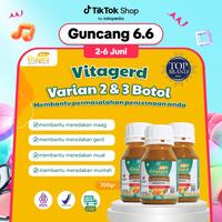 Gambar Vitagerd Varian 2 & 3 Botol Madu Lambung Membantu Masalah Pencernaan, Asam Lambung, Gerd, Mual, Muntah - BPOM & Halal MUI - 2 Botol dari Vitagerd.id undefined 3 Tokopedia