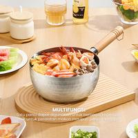 Gambar [EXCLUSIVE CECEKETARKETIR] BELI 1 DAPAT 2 PO 15 Hari Funnycook Panci Susu Mpasi Mie 18CM 2PCS Stainless Steel Berkualitas Tebal Anti Karat 18cm Kitchenware dari Funnycook.Indonesia undefined 2 Tokopedia