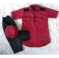 Gambar SETELAN KOKO RAFAEL ANAK LAKI-LAKI//PAKAIAN MUSLIM ANAK LAKI-LAKI UNTUK UMUR 1-10 TAHUN SUDAH SATU SET (BAJU + CELANA + PECI) KATUN - NAVY, 6-12 Bulan dari RAHNI KIDS STORE03 undefined 5 Tokopedia