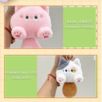 Gambar Gantungan Kunci Boneka Lucu Kreatif Korea Gantungan Kunci Kucing Berekor Besar Akan Membuat Suara Hadiah - Putih dari Suning Wave undefined 4 Tokopedia