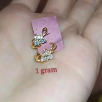Gambar anting jepit berbagai model 3 kadar rendah - pita dari Joequinn Jewellery undefined 2 Tokopedia