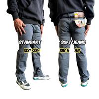 Gambar Standart Reguler Soft Jeans Pria Poli 28-38 Bahan Polinosik Melar Kualitas Halus Tebal Celana Jeans Murah Pensil Cowok Straight - Biowash, 30 dari RAJA OBRAL SURABAYA undefined 1 Tokopedia