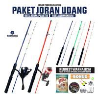 Gambar 1 Set Joran Pancing Microfishing Wader Udang Uceng Super Lentur Katana Tiger Prawn 2-8lbs Sepit Ijo Hijau - Set Reel Atom, 150cm dari nikafishing undefined 1 Tokopedia