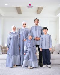 Gambar Rauna Pride-Sarimbit Kinasih Denim Dress dan Koko muslimah- Baju muslim Couple Keluarga 2025 - GAMIS DEWASA DENIM, S dari Raunapride undefined 1 Tokopedia